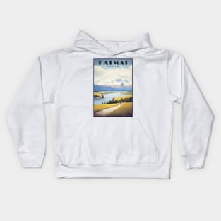 Katmai National Park Travel Poster Kids Hoodie